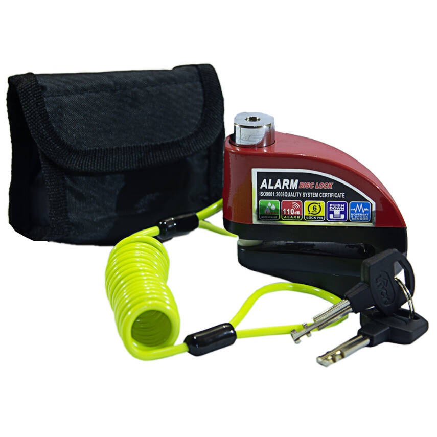 PH-125 DİSK KİLİT ALARMLI KABLOLU KIRMIZI - 1