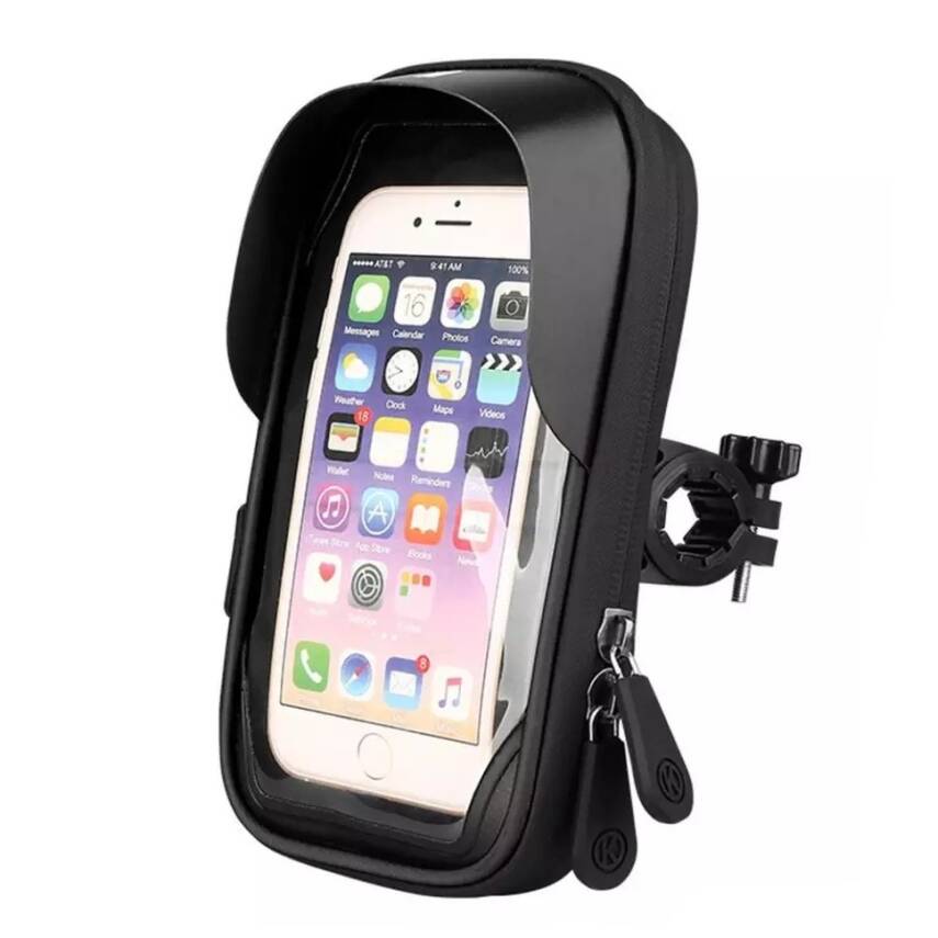 PH-515 TELEFON TUTUCU KAPAKLI KORUMALI SİYAH - 1