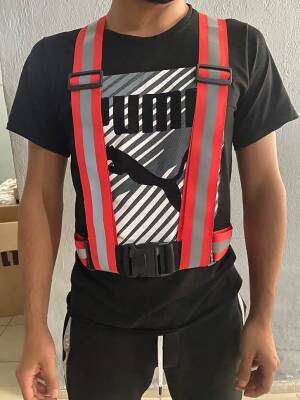 PH-8030 REFLEKTÖR ŞERİT YELEK KIRMIZI