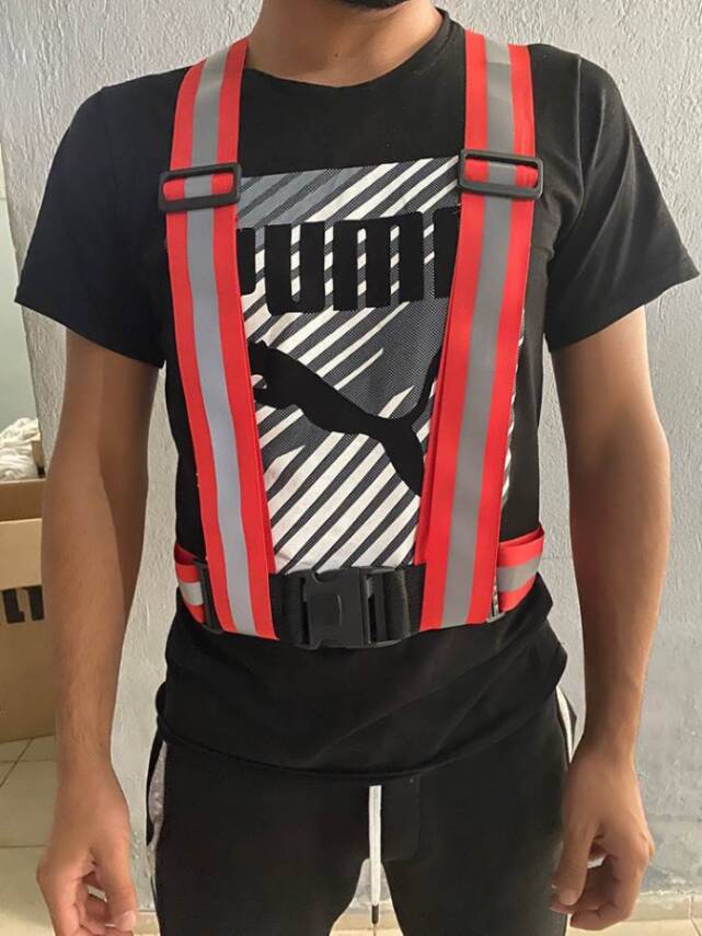 PH-8030 REFLEKTÖR ŞERİT YELEK KIRMIZI - 1