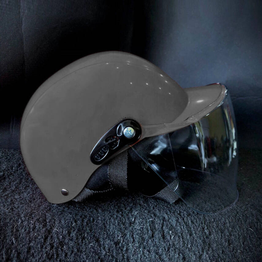 PH-810 JOKEY KASK CAMLI KIRILMAZ NARDO GRİ - 1